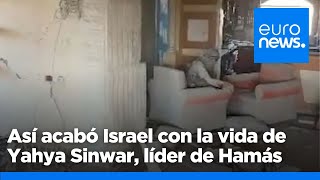 VÍDEO: Un dron israelí filma los últimos momentos del líder de Hamás antes de morir en Gaza