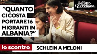 Schlein contro Meloni: &quot;Quanto ci è costato portare 16 migranti in Albania? 800 milioni buttati&quot;