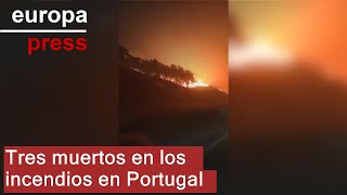 Tres muertos en los incendios en Portugal