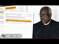 Clarence Thomas acknowledges trips with billionaire in financial disclosure
