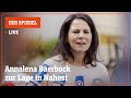 Livestream: Das sagt Baerbock zur Lage in Nahost | DER SPIEGEL