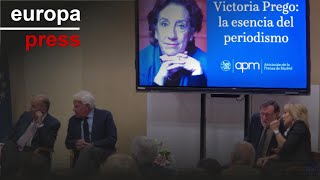 Rajoy y González coinciden en el homenaje a Victoria Prego y cargan contra la Amnistía