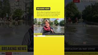 CRAWFORD & COMPANY Sky&#39;s Alex Crawford reports from floodwaters in Ukraine