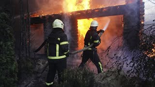 Inferno nach russischem Angriff: Charkiw brennt