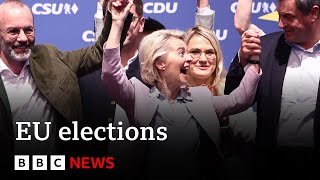 EU elections: Europe&#39;s night of election drama capped by Macron bombshell | BBC News