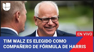 Edición Digital: ¿Quién es Tim Walz, el compañero de fórrmula de Kamala Harris? Te contamos