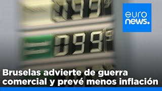 Bruselas advierte de la inminente guerra comercial y prevé una caída de la inflación en la UE