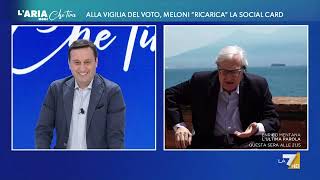 Vittorio Sgarbi a David Parenzo: &quot;Si sa che voterai per la Meloni ma non c&#39;è bisogno di farlo ...
