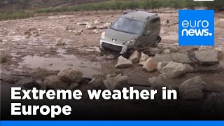 Extreme weather is causing floods in some parts of Europe and heatwaves in others
