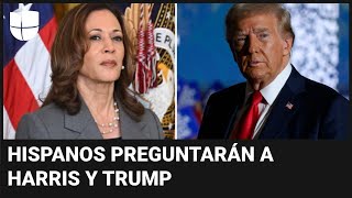 Hispanos podrán hacer preguntas a Harris y Trump en foros con Univision: así serán elegidos