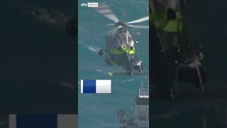 Man airlifted from ship