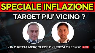 TARGET PIU&#39; VICINO - INFLAZIONE USA del 11 Settembre 2024