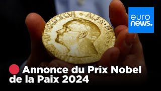 NOBEL 🔴 DIRECT | Annonce du Prix Nobel de la Paix 2024 depuis Oslo | euronews 🇫🇷