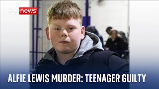 Alfie Lewis: Teenager found guilty of murder