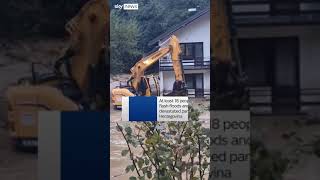 Digger saves residents from flooding