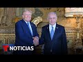 Donald Trump recibe a Benjamín Netanyahu en su mansión de Mar-a-Lago