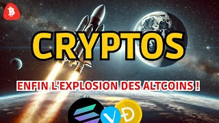 BITCOIN CRYPTOS : ENFIN L&#39;EXPLOSION DES ALTCOINS ! ANALYSE BITCOIN, ETHEREUM, SOLANA, DOGE, WIF, PEPE, VET..