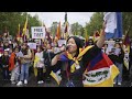 Protestas a favor de un 'Tíbet libre' y contra Xi Jinping en París