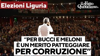 &quot;Per Bucci e Salvini è un merito patteggiare per corruzione&quot;: Orlando chiude la campagna elettorale