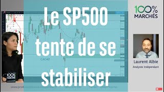 S&P500 INDEX Le SP500 tente de se stabiliser - 100% Marchés - soir - 06/05/22