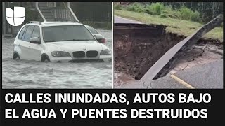 Imágenes de los estragos que dejó un sistema tropical en Carolina del Norte