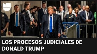 Estos son los procesos judiciales que enfrenta Donald Trump: así avanzan sus otros tres juicios
