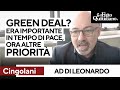Cingolani (ora ad di Leonardo): “Il Green Deal era importante in tempi di pace, ora altre priorità"