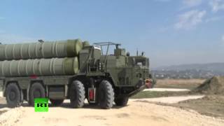 AA ORD 0.1P Le système de missile S-400 AA déployé à la base russe de Hmeymim