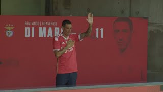 BENFICA &quot;Volví a mi casa&quot;, dijo Di María en su presentación en Benfica de Portugal