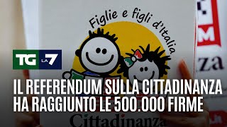 Il referendum sulla cittadinanza ha raggiunto le 500.000 firme