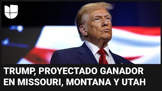 MONTANA N Donald Trump se proyecta ganador en Missouri, Montana y Utah