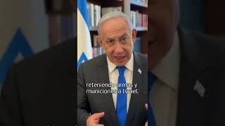 Netanyahu le pide a Estados Unidos que levante los obstáculos para el envío de armas