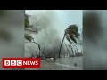 Hurricane Iota: Giant wave smashes into San Andrés shore - BBC News