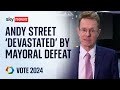 Andy Street 'devastated' by defeat in West Midlands mayoral contest