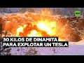 TESLA INC. - Detona su Tesla con dinamita al negarse a pagar 20.000 euros en repararlo