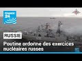 "Menaces" occidentales : Poutine ordonne des exercices nucléaires russes • FRANCE 24