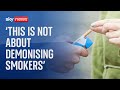 Smoking ban: 'This is not about demonising smokers,' says health secretary
