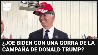 JOE ¿Cómo llegó Joe Biden a lucir una gorra de la campaña de Trump?