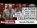 Bonelli-show contro il decreto salva-Milano. Intona Celentano e si scaglia contro la norma