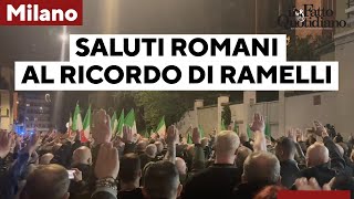 Ramelli, saluti romani e rito del &#39;presente&#39; alla commemorazione a Milano