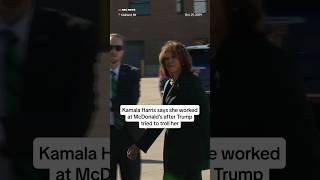 MCDONALD S CORP. Kamala Harris says she worked at McDonald’s after Trump tried to troll her