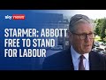 ABBOTT LABORATORIES - Starmer: Diane Abbott is free to stand as a Labour candidate
