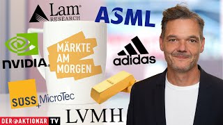 LVMH Märkte am Morgen: Gold, ASML, Nvidia, LAM Research, Adidas, LVMH, Infineon, SÜSS Microtec