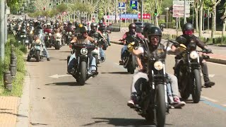 HARLEY-DAVIDSON INC. Centenares de motos y mucho ruido en el desfile de Harley-Davidson en Madrid