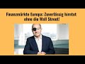 Finanzmärkte Europa: Zuverlässig hirntot ohne die Wall Street! Marktgeflüster