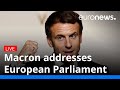 Macron addresses European Parliament