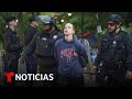 Decenas de arrestos tras el desalojo de campamentos de protestas propalestinas en universidades