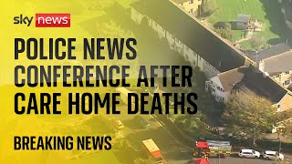 INTERNATIONAL CARE COMPANY Watch: Police hold news conference as three found dead after &#39;critical&#39; incident at Dorset care home