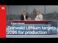 ZINNWALD LITHIUM ORD GBP0.01 - Zinnwald Lithium targets 2026 for production