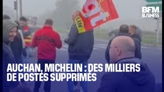 MICHELIN Auchan, Michelin : des milliers de postes supprimés